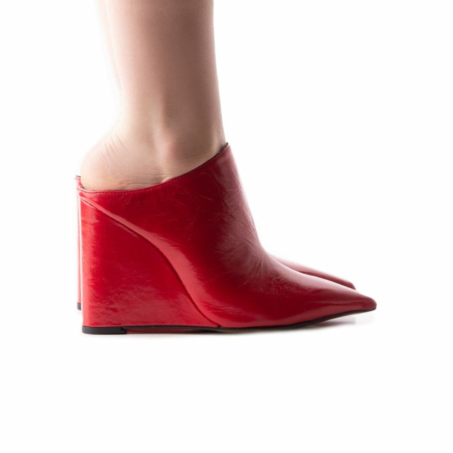 Women L'Intervalle | L'Intervalle Women Freya Red Leather Red Leather/Cuir Rouge