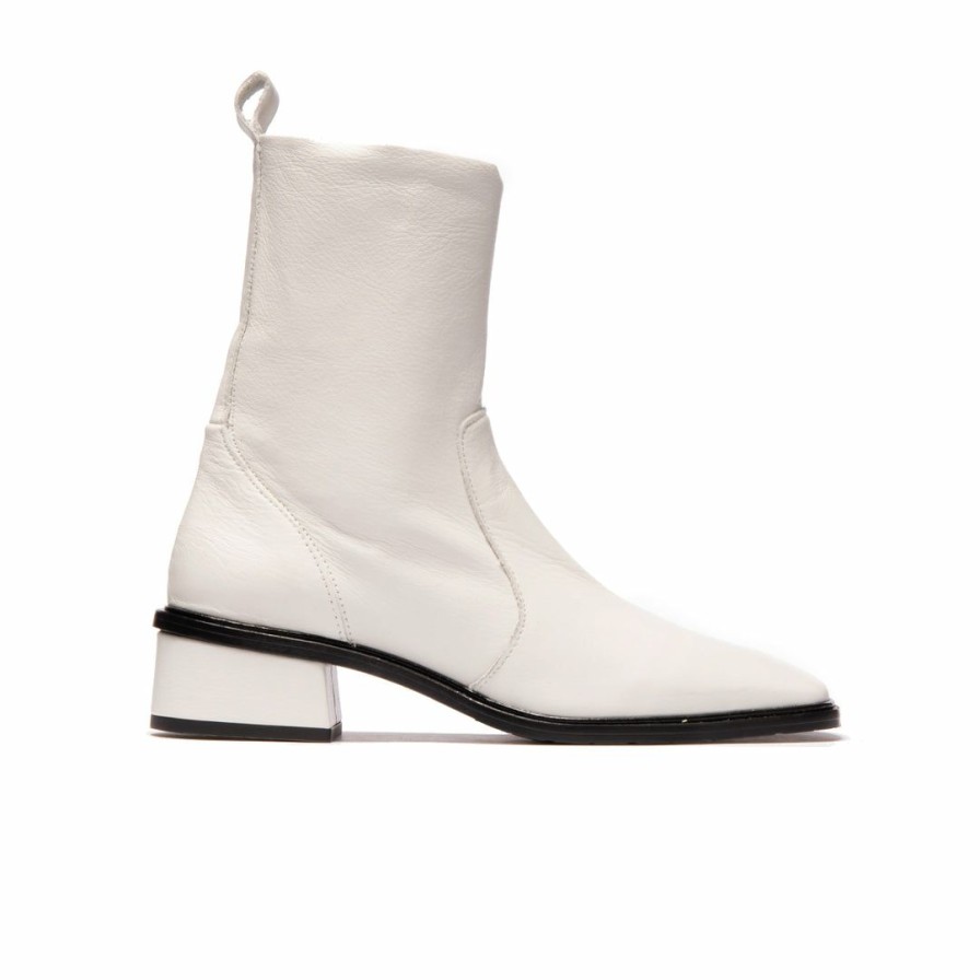 Women L'Intervalle | L'Intervalle Stanton White Leather