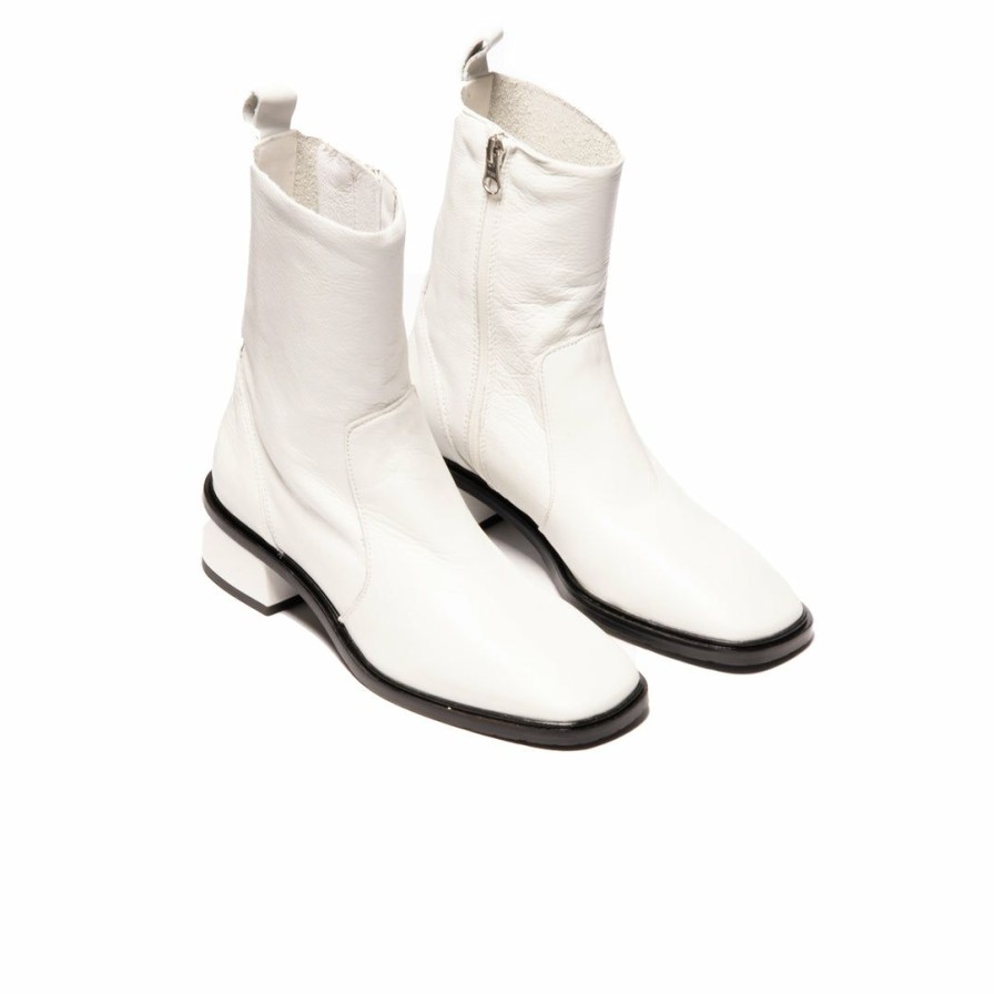 Women L'Intervalle | L'Intervalle Stanton White Leather