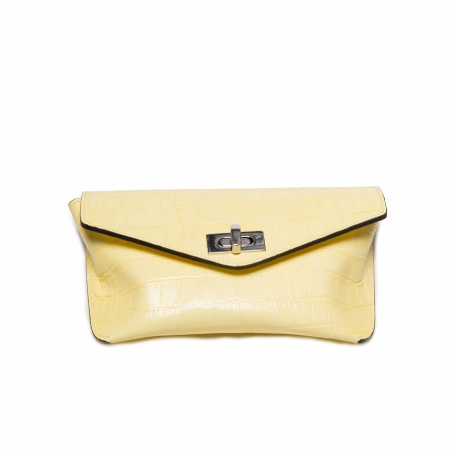 Bags L'Intervalle | L'Intervalle Helen Yellow Croco