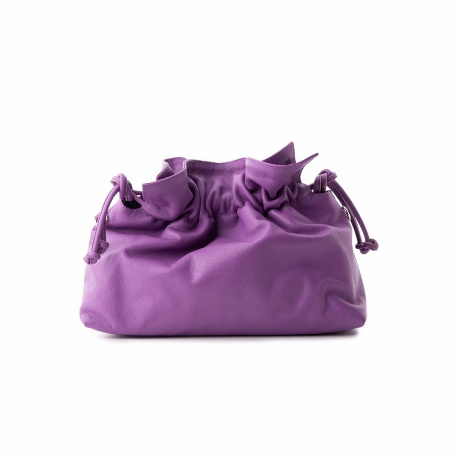 Bags L'Intervalle | L'Intervalle Thala Purple Leather Purple Leather/Violet Cuir