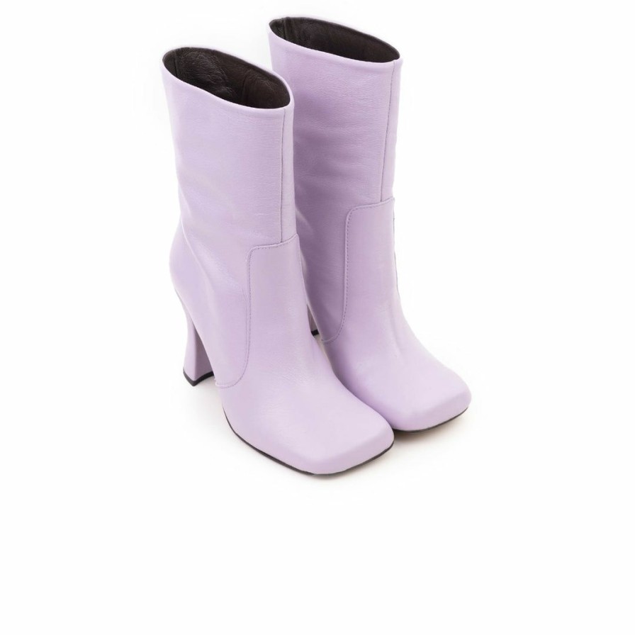 Women L'Intervalle | L'Intervalle Women Colombes Lilac Leather