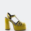 Women L'Intervalle | L'Intervalle Women Lauranne Yellow Patent Yellow Patent/Cuir Vernis Jaune