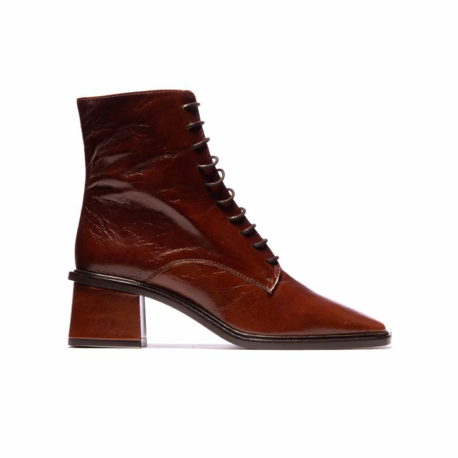 Women L'Intervalle | L'Intervalle Moffat Women Chestnut Leather