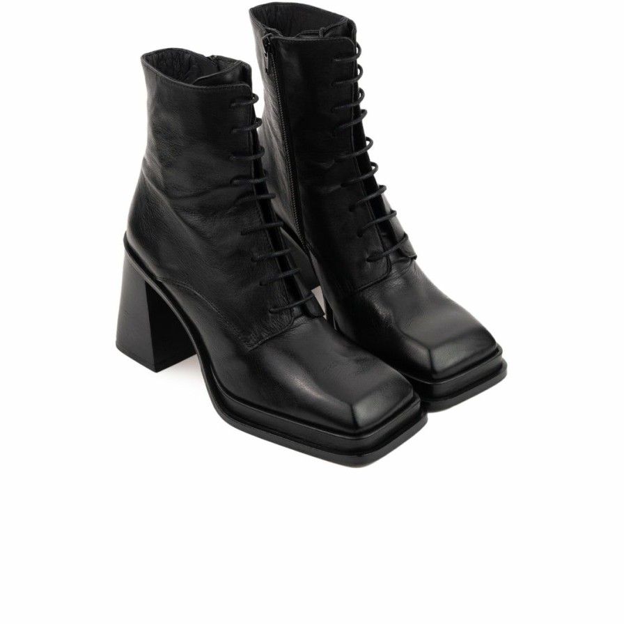 Women L'Intervalle | L'Intervalle Versailles Women Black Leather