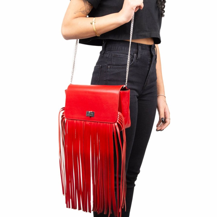 Women L'Intervalle | L'Intervalle Blanche Red Leather Red Leather/Rouge Cuir