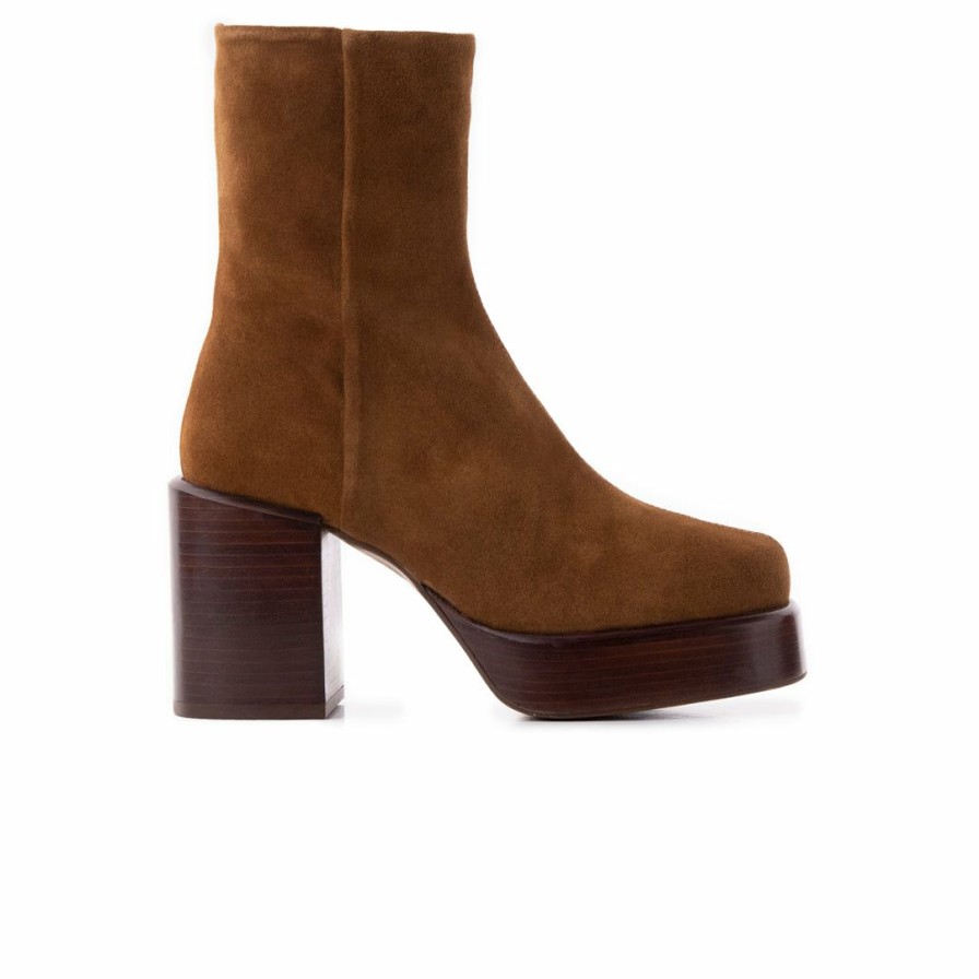 Women L'Intervalle | L'Intervalle Palencia Women Brown Suede