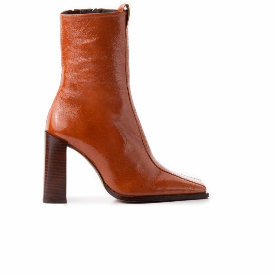 Women L'Intervalle | L'Intervalle Caldwell Burnt Orange Leather