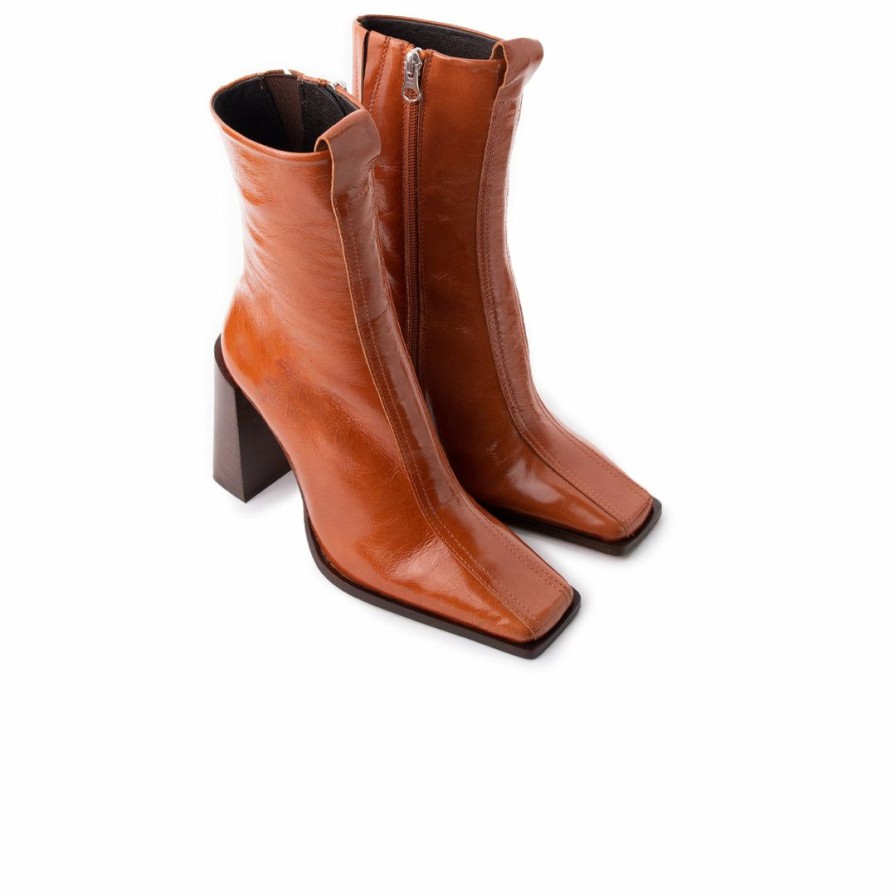 Women L'Intervalle | L'Intervalle Caldwell Burnt Orange Leather