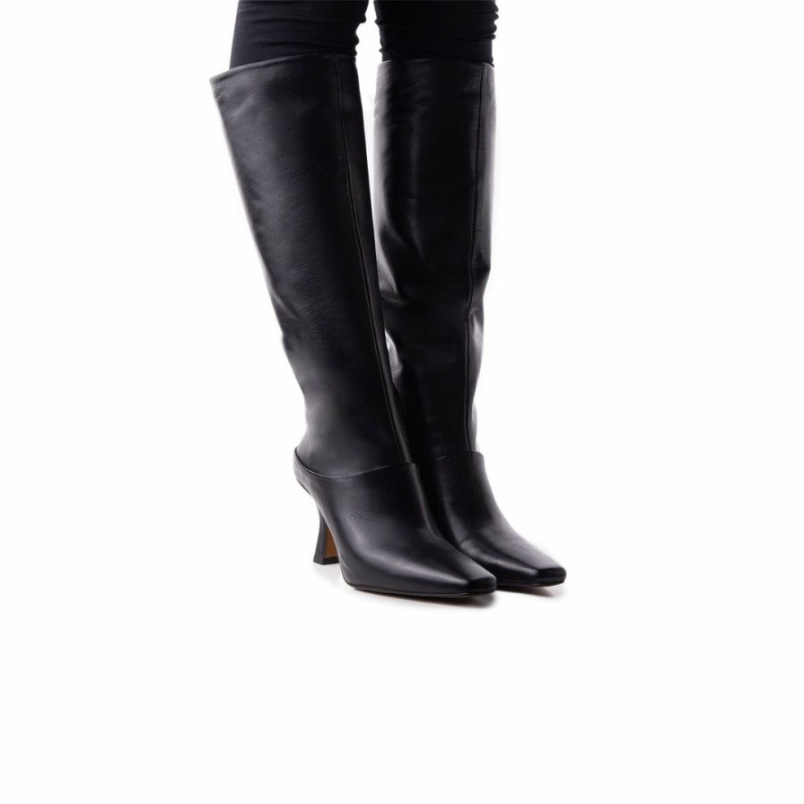 Women L'Intervalle | L'Intervalle Selby Women Black Leather