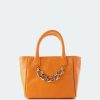 Bags L'Intervalle | L'Intervalle Women Mini Island Orange Leather Orange Leather/Cuir Orange