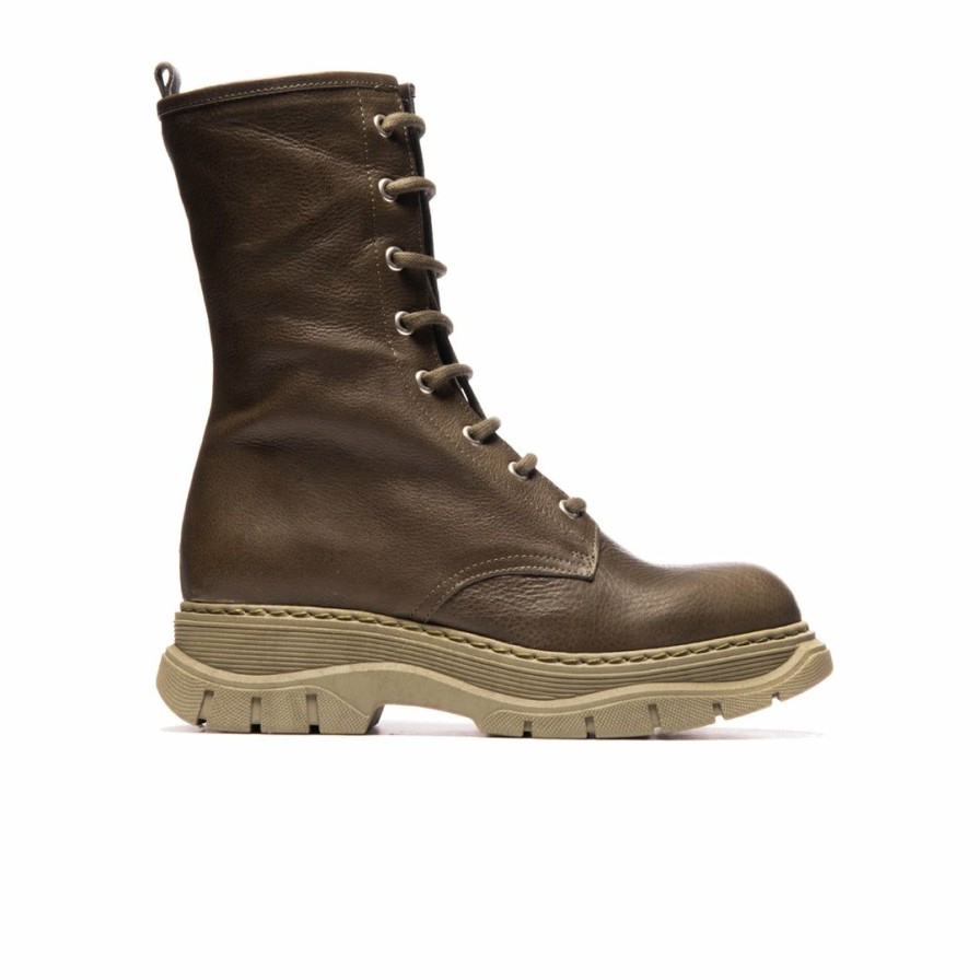 Women L'Intervalle | L'Intervalle Robertson Women Khaki Leather