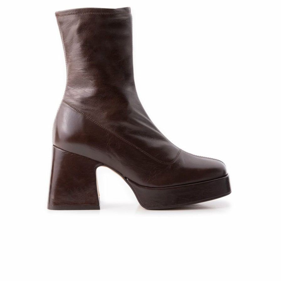 Women L'Intervalle | L'Intervalle Joya Chestnut Leather