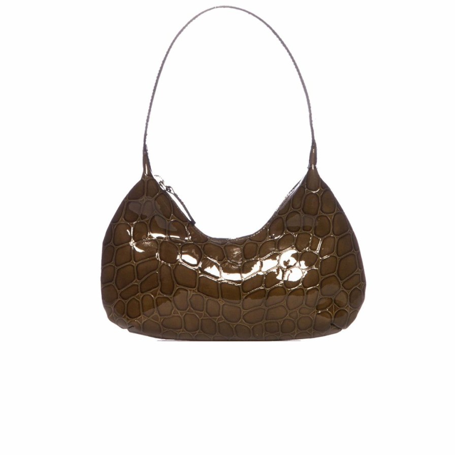 Bags L'Intervalle | L'Intervalle Mallory Khaki Croco