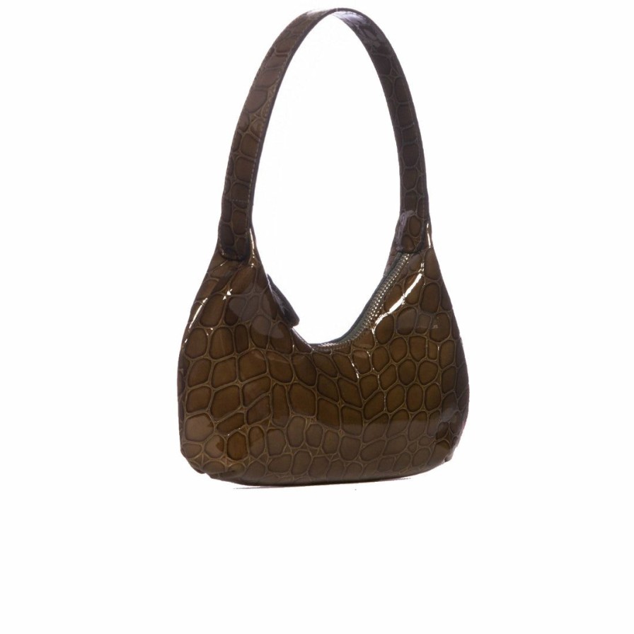 Bags L'Intervalle | L'Intervalle Mallory Khaki Croco