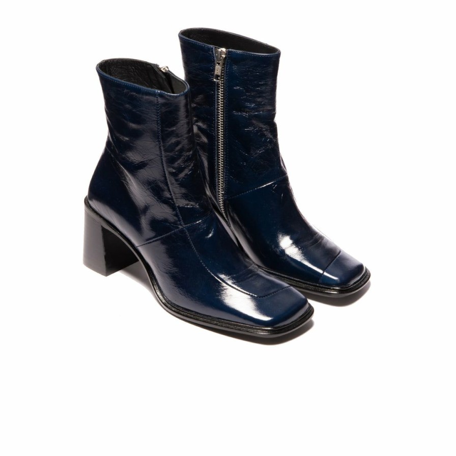 Women L'Intervalle | L'Intervalle Cortland Women Navy Leather