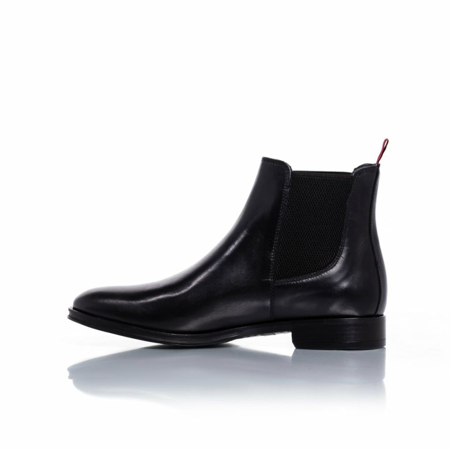 Men L'Intervalle | L'Intervalle Alfonso Black Leather Boots Men