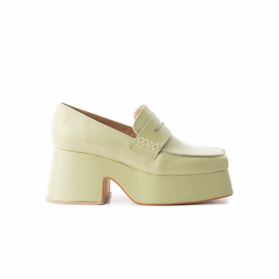 Women L'Intervalle | L'Intervalle Women Godiva Light Green Leather Light Green Leather/Cuir Vert Pale