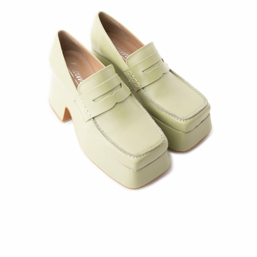 Women L'Intervalle | L'Intervalle Women Godiva Light Green Leather Light Green Leather/Cuir Vert Pale