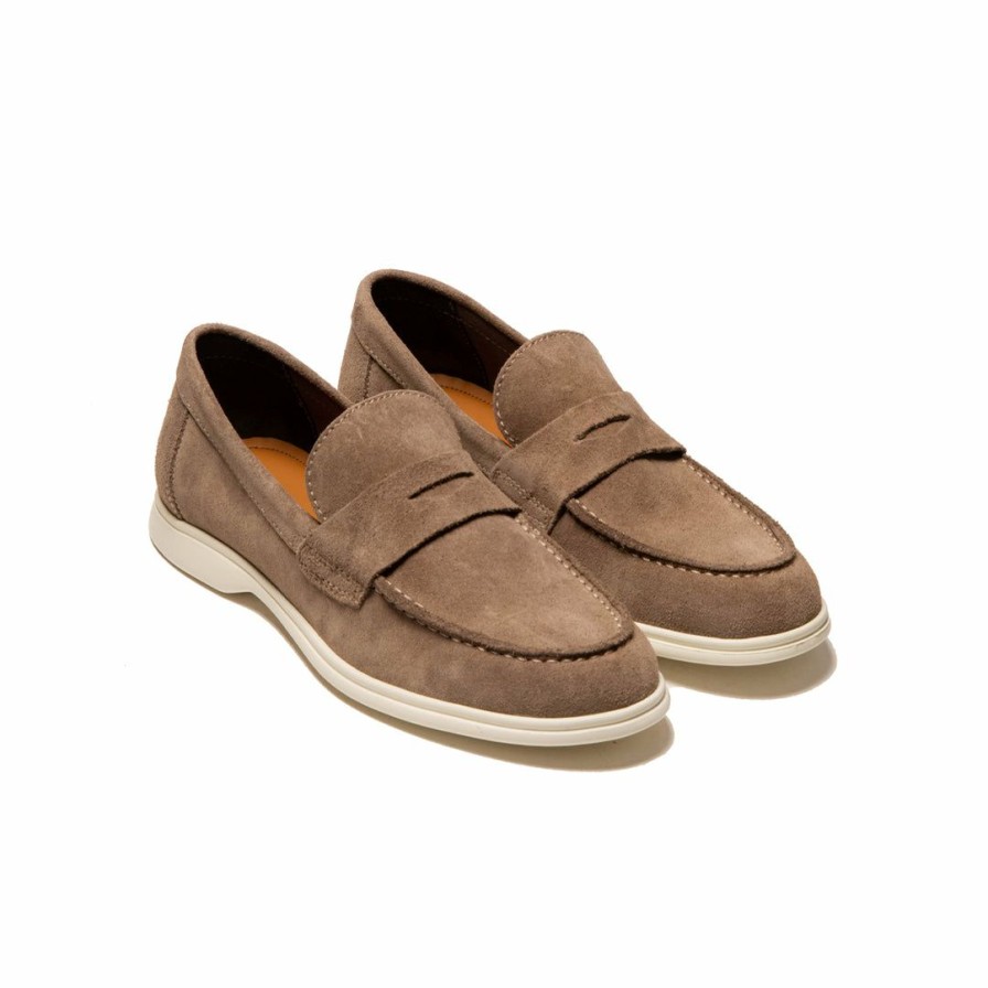 Women L'Intervalle | L'Intervalle Men Noah Taupe Suede