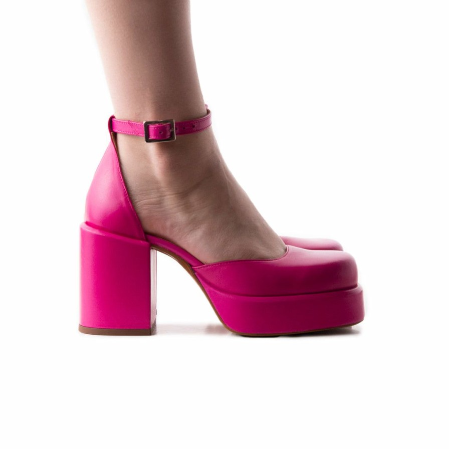 Women L'Intervalle | L'Intervalle Women Cambridge Fuschia Leather Fuschia Leather/Cuir Fuschia