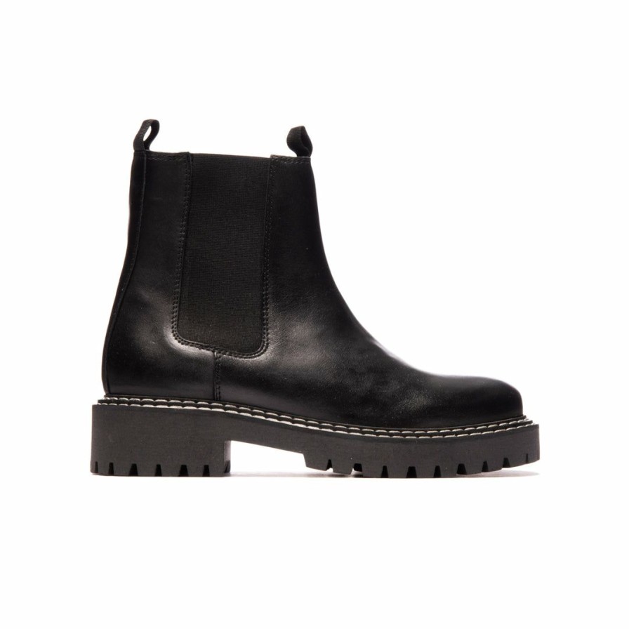 Women L'Intervalle | L'Intervalle Mansfield Women Black Leather