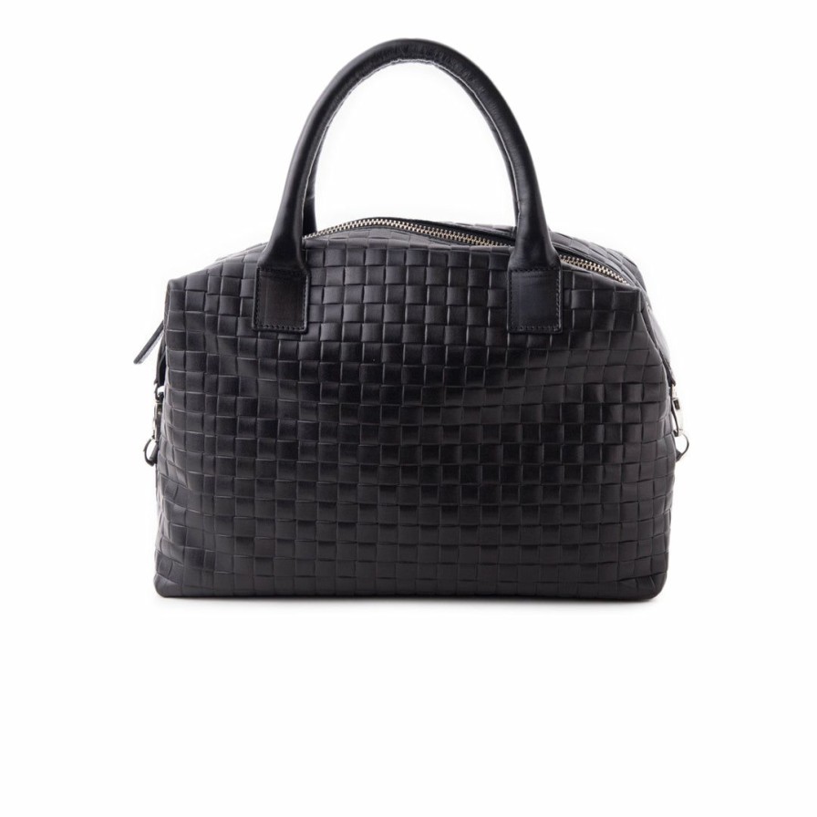 Bags L'Intervalle | L'Intervalle Belleville Black Leather Women Black Leather/Cuir Noir