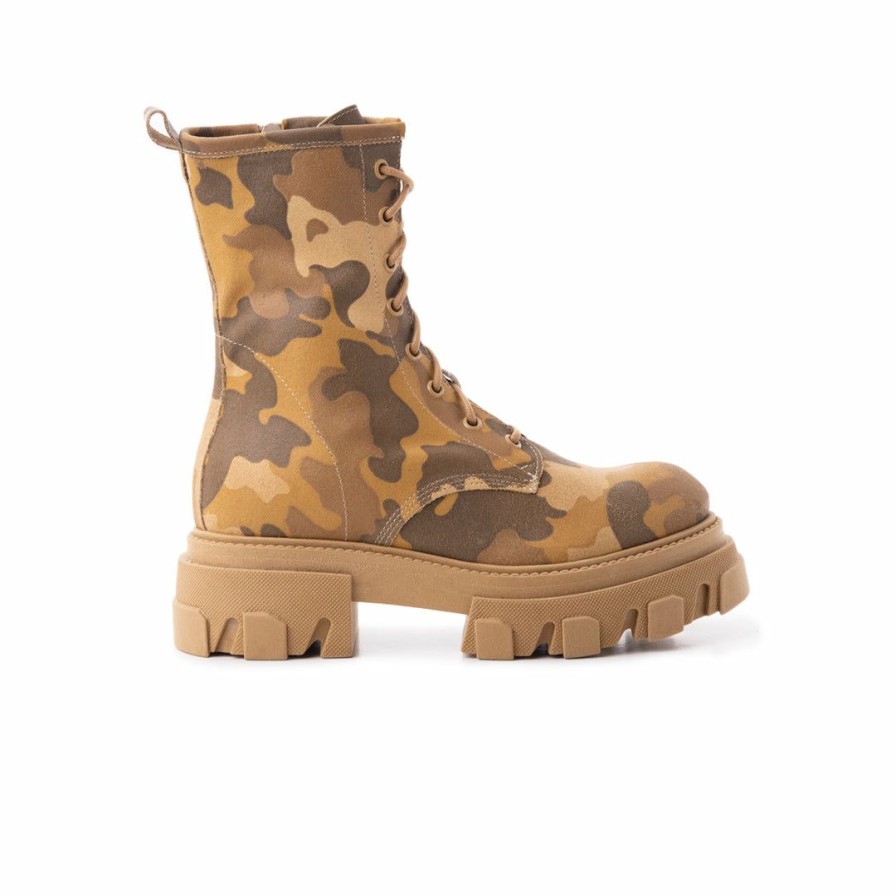 Women L'Intervalle | L'Intervalle Fukoka Sand Military Leather