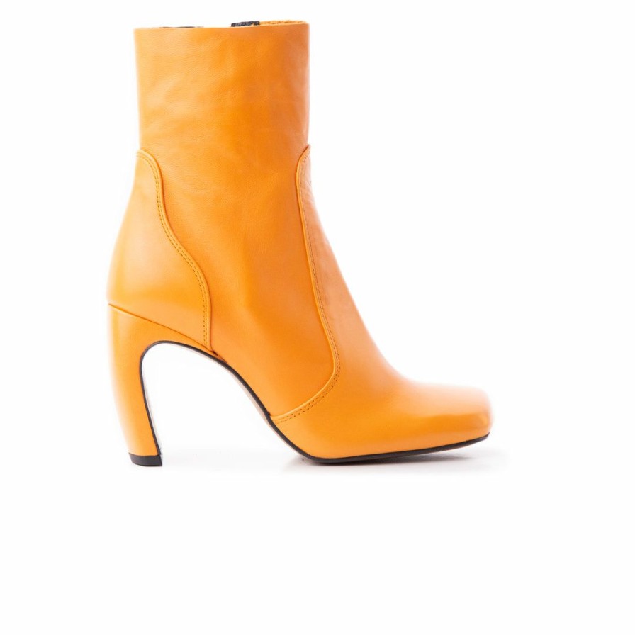 Women L'Intervalle | L'Intervalle Women Baden Orange Leather