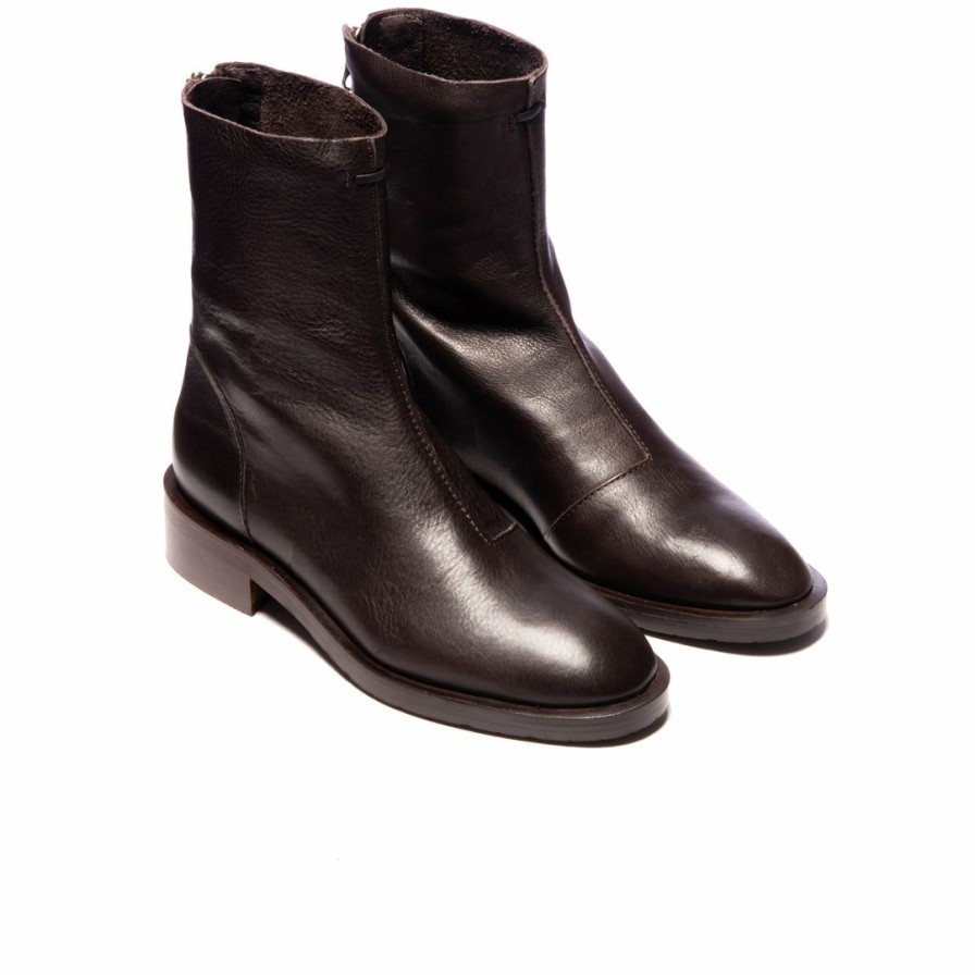 Women L'Intervalle | L'Intervalle Delancy Women Dark Brown Leather