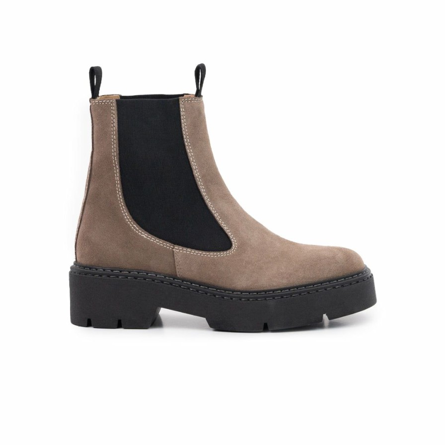 Women L'Intervalle | L'Intervalle Columbus Taupe Suede