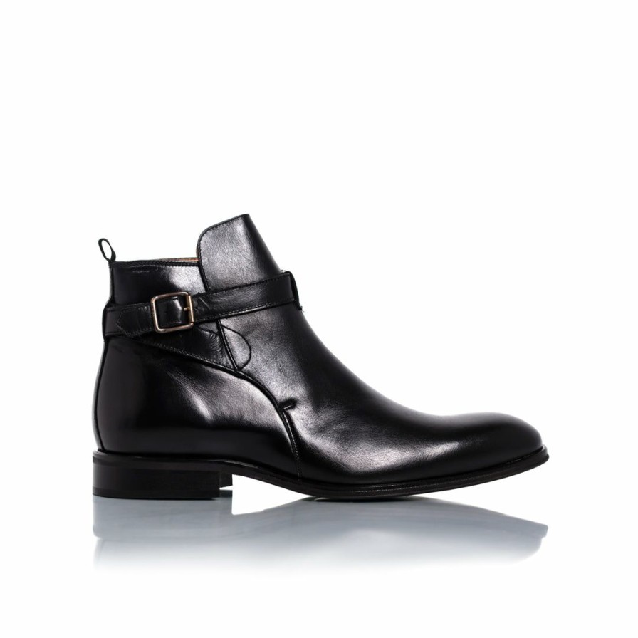 Men L'Intervalle | L'Intervalle Jim Black Leather Boots