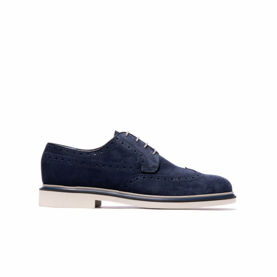 Women L'Intervalle | L'Intervalle Mario Women Navy Suede