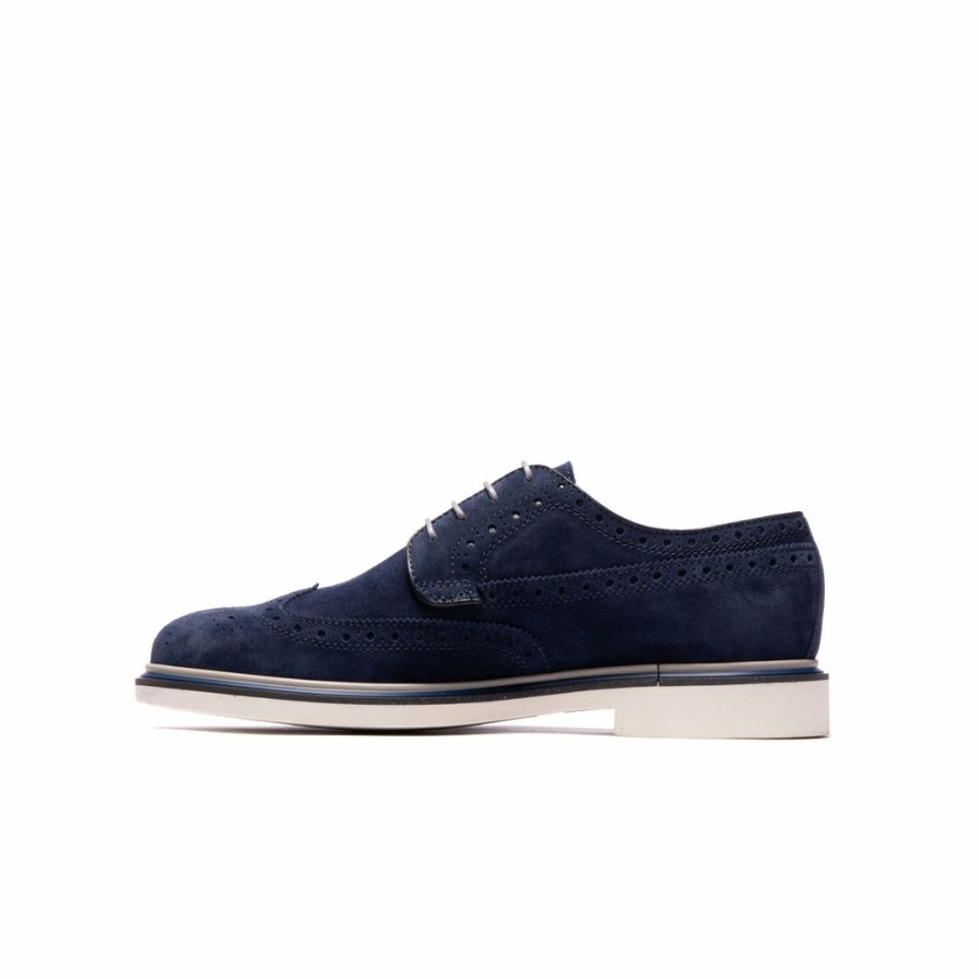 Women L'Intervalle | L'Intervalle Mario Women Navy Suede