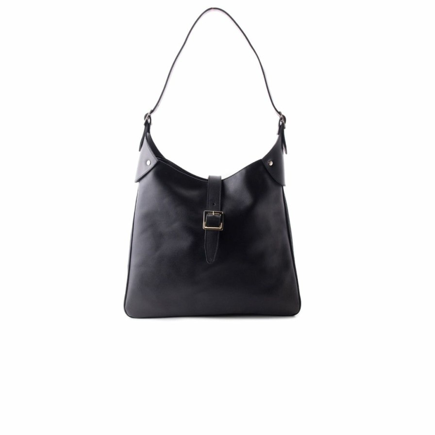 Bags L'Intervalle | L'Intervalle Women Subway Black Leather Black Leather/Cuir Noir