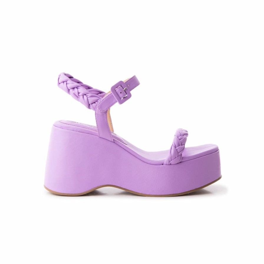 Women L'Intervalle | L'Intervalle Artemisa Lilac Leather Women Lilac Leather/Lilas Cuir