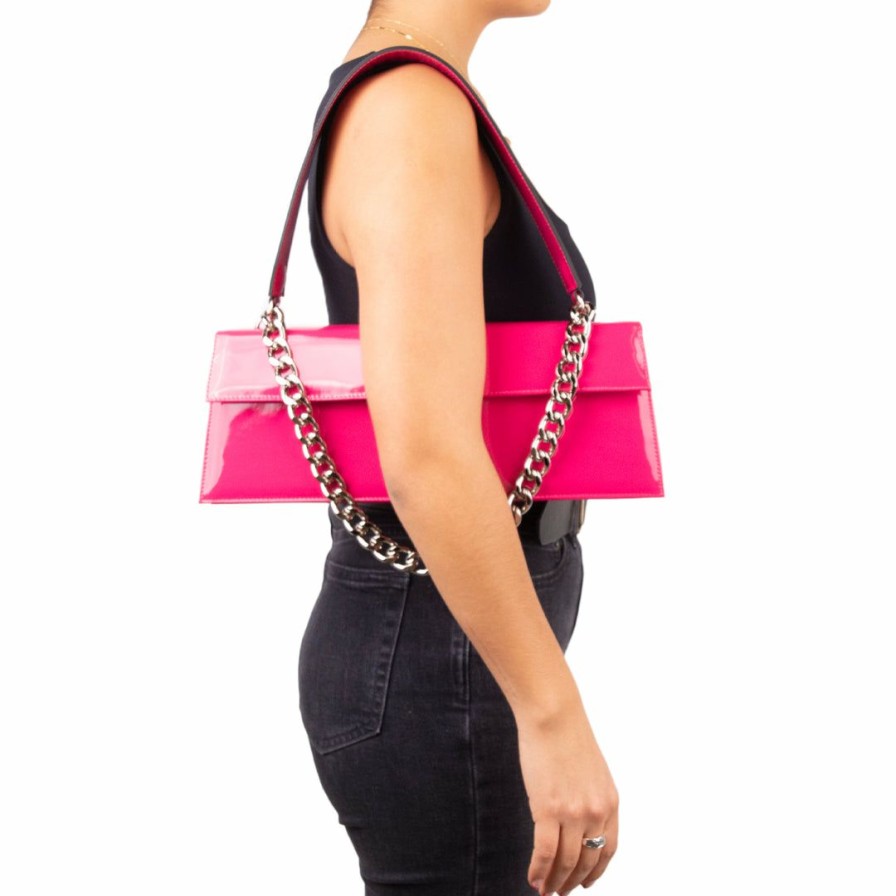 Bags L'Intervalle | L'Intervalle Women Trav Fuschia Patent Fuschia Patent/Cuir Vernis Fuschia