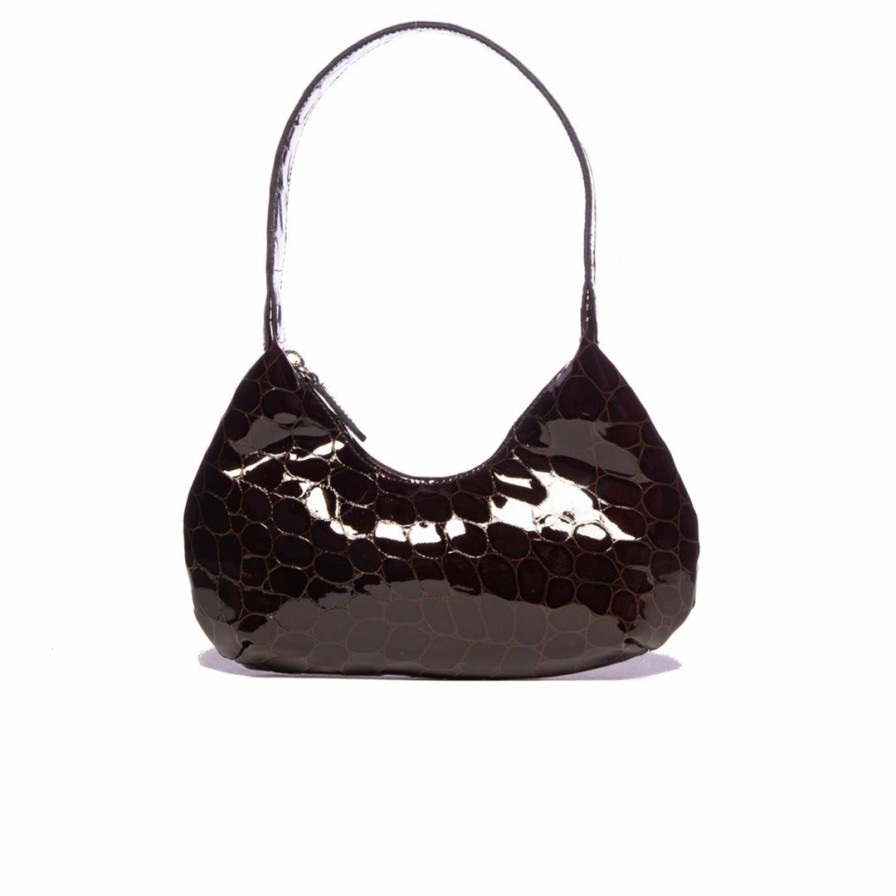 Bags L'Intervalle | L'Intervalle Women Mallory Brown Shiny Croco