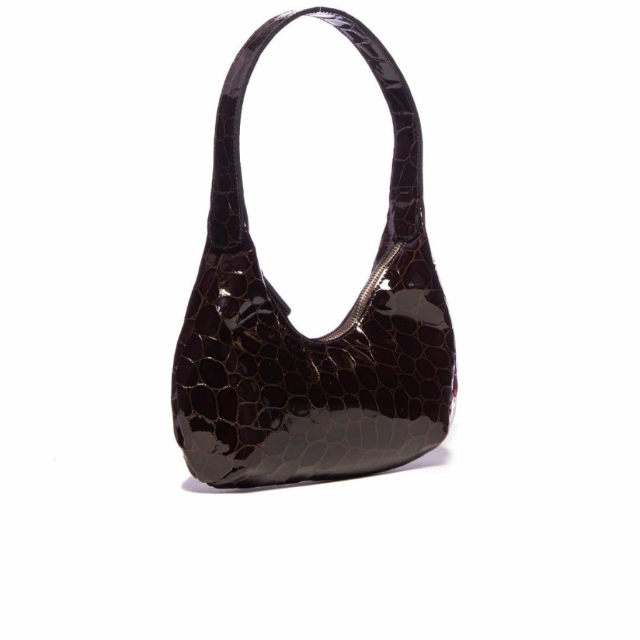 Bags L'Intervalle | L'Intervalle Women Mallory Brown Shiny Croco