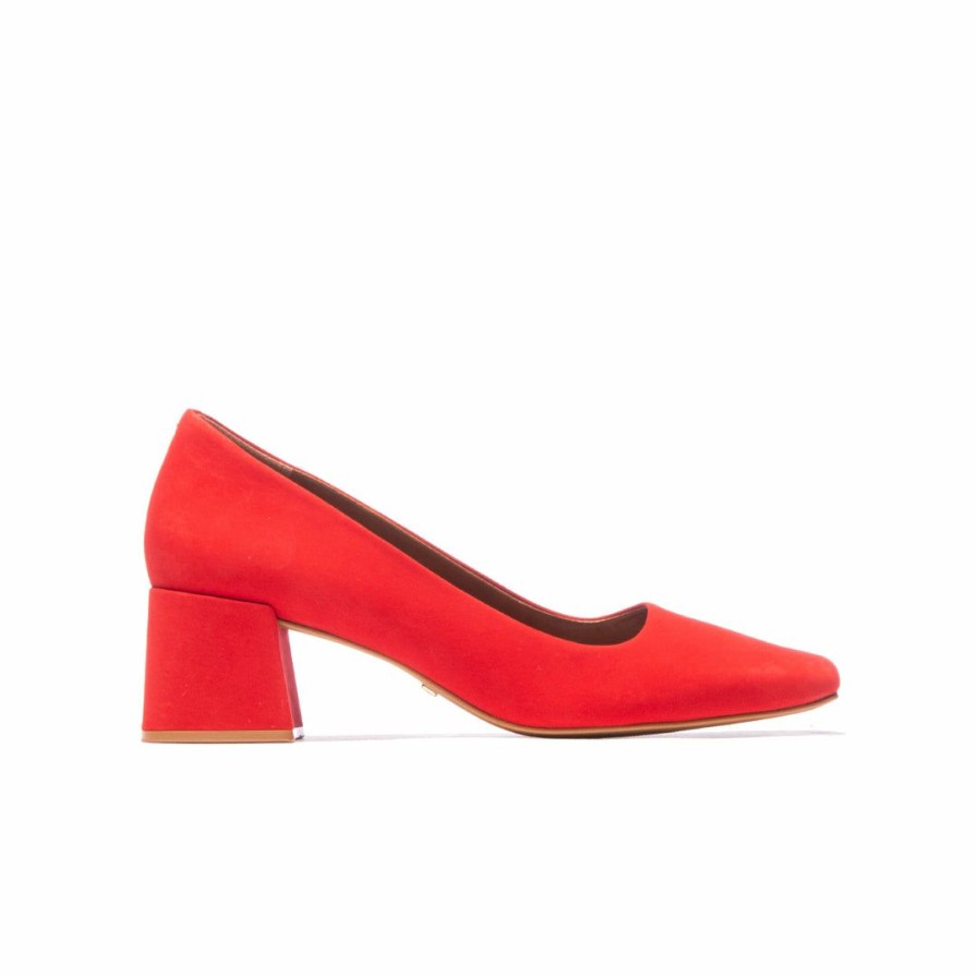 Women L'Intervalle | L'Intervalle Lorraine True Red Nobuck