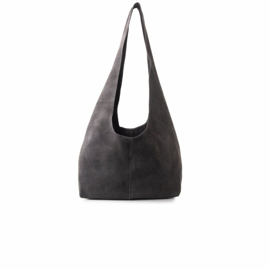 Bags L'Intervalle | L'Intervalle Agard Dark Grey Suede Women Dark Grey Suede/Gris Suede