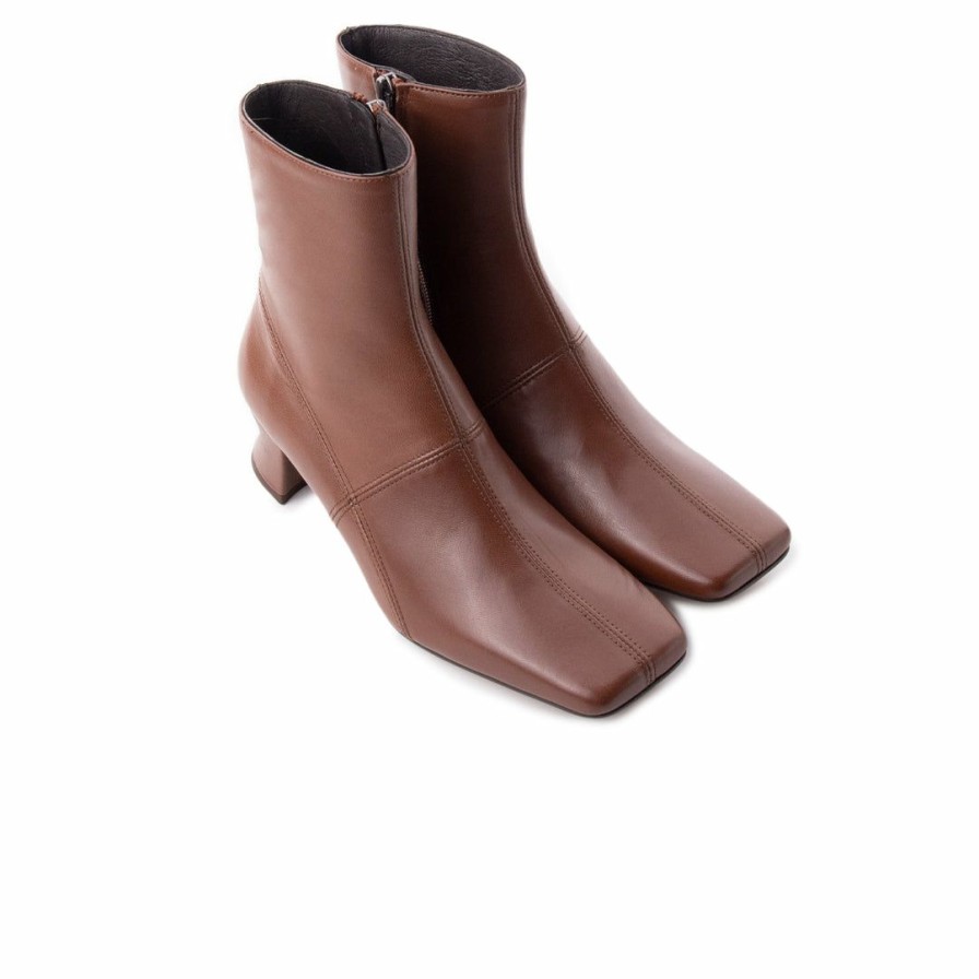 Women L'Intervalle | L'Intervalle Burton Women Brandy Leather