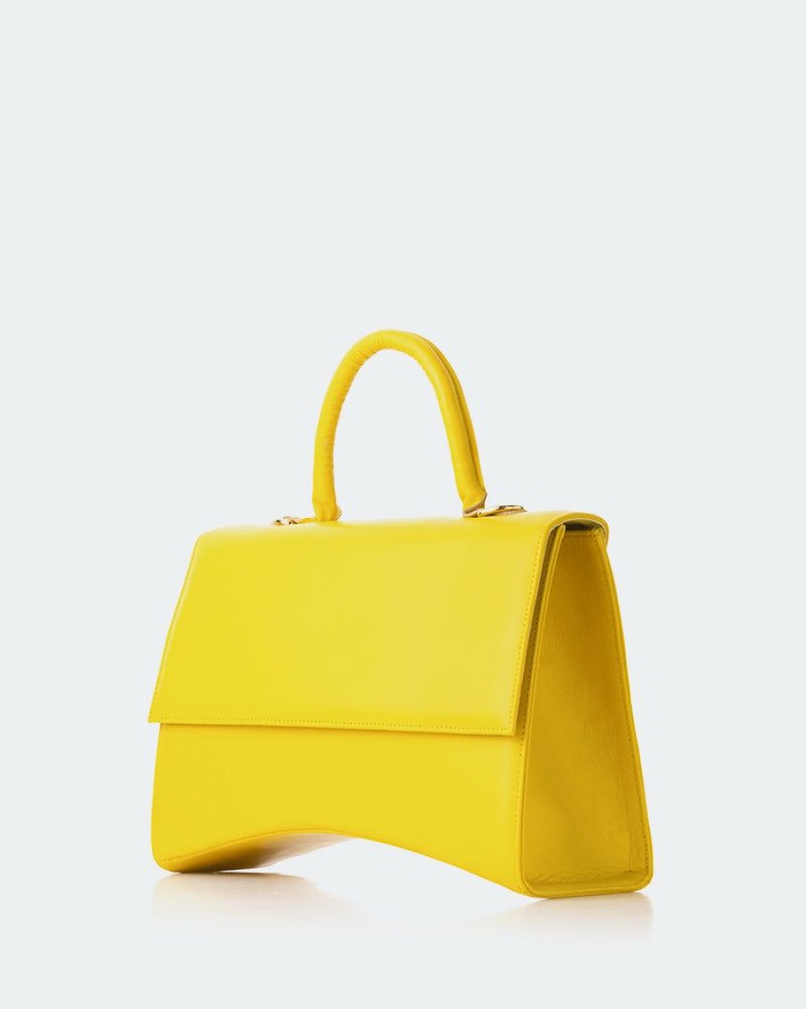 Bags L'Intervalle | L'Intervalle Yacht Yellow Leather Yellow Leather/Cuir Jaune