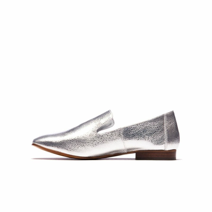 Women L'Intervalle | L'Intervalle Women Lilit Silver Metallic Leather