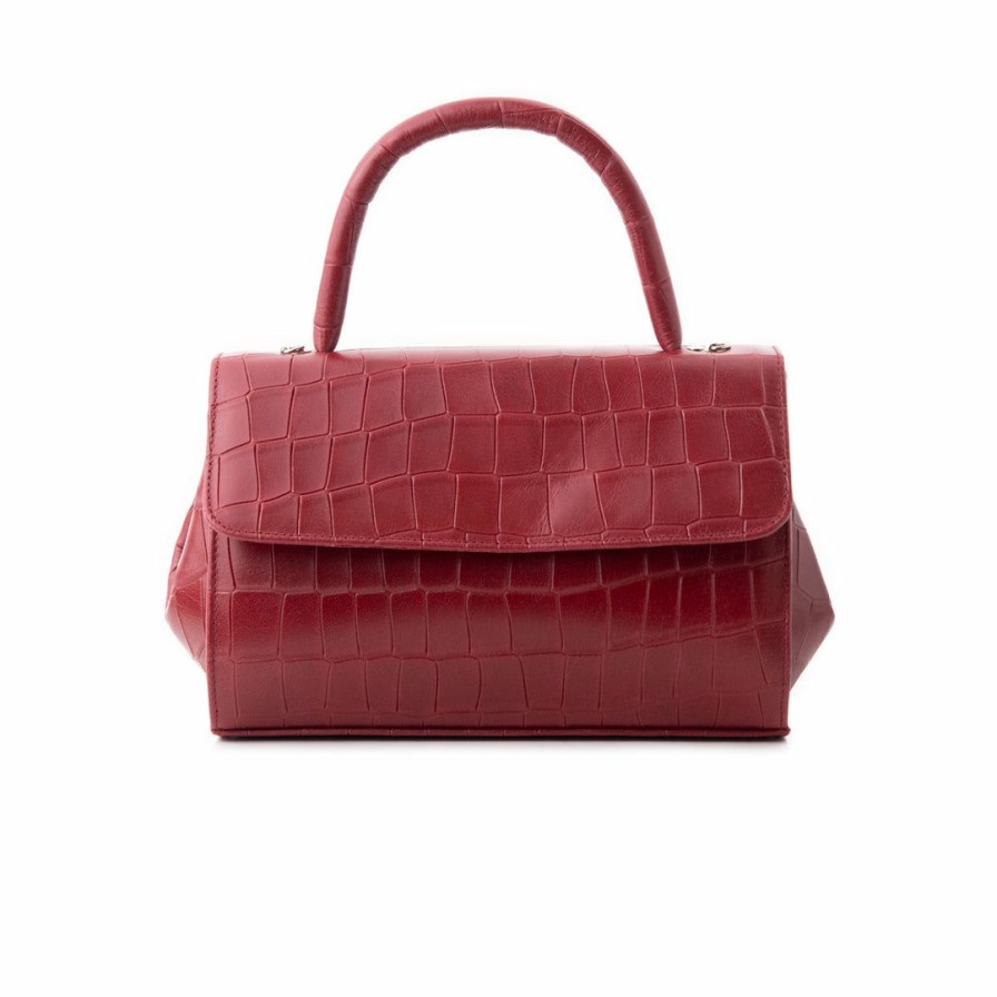 Bags L'Intervalle | L'Intervalle Mage Red Matt Croco Red Matt Croco/Croco Rouge Mat