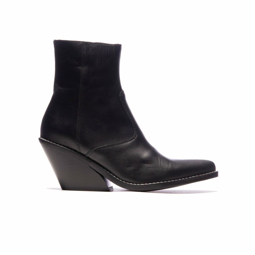 Women L'Intervalle | L'Intervalle Women Salvia Black Leather