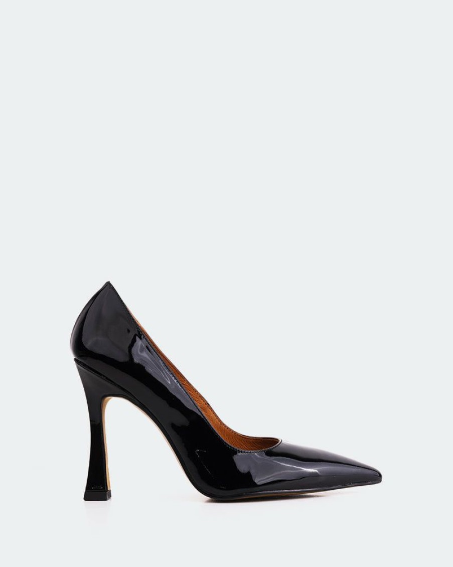 Women L'Intervalle | L'Intervalle Bellisima Black Patent Pumps Black Patent/Cuir Vernis Noir