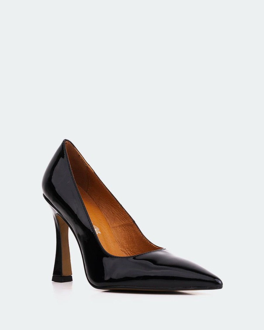 Women L'Intervalle | L'Intervalle Bellisima Black Patent Pumps Black Patent/Cuir Vernis Noir