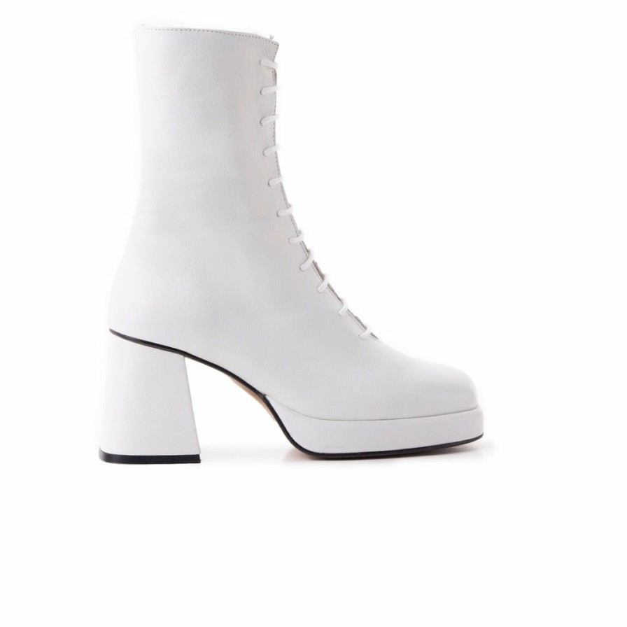 Women L'Intervalle | L'Intervalle Mather Women White Leather