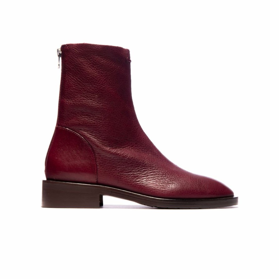 Women L'Intervalle | L'Intervalle Delancy Bordeaux Leather Women Bordeau Leather